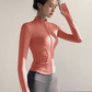 Women’s Quick-Dry Sun Protection Sports Jacket – Slim Fit Yoga Running Fitness Zip Cardigan