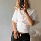 Women’s Solid Gray Cropped T-Shirt – Casual Streetwear Summer Top