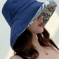 Women’s Double-Sided Bucket Hat – Wide Brim Sun Protection Fisherman Hat for All Seasons