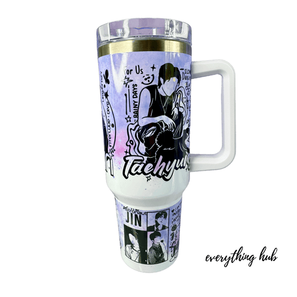 BTS Members 40oz Tumbler with Handle