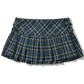 Vintage Korean Plaid Mini Skirt – Y2K Preppy Pleated Style for Women