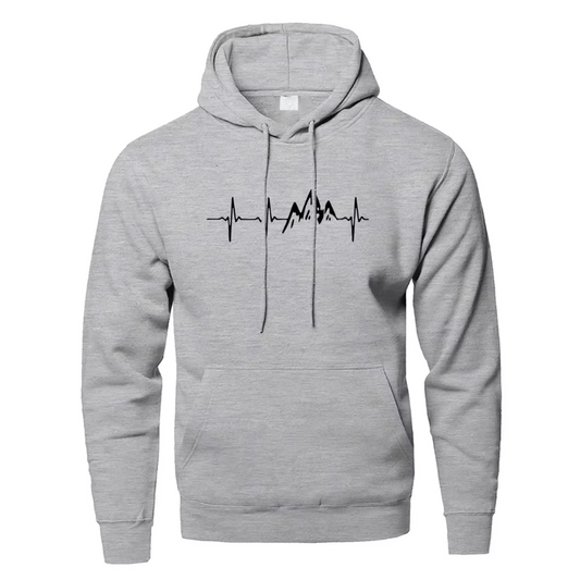 Mountain Pulse Hoodie – Cozy Adventure-Inspired Sweatshirt for Outdoor Enthusiasts