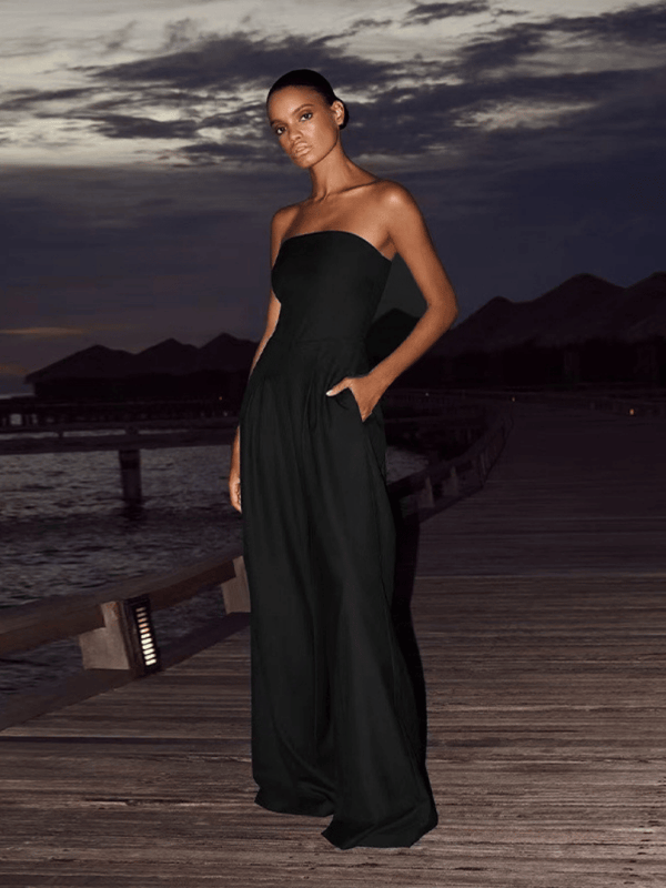 Women’s Off-Shoulder Wide Leg Jumpsuit