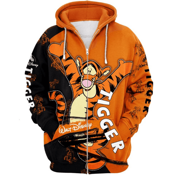 Tiger Hoodie Zip Up