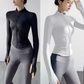 Women’s Quick-Dry Sun Protection Sports Jacket – Slim Fit Yoga Running Fitness Zip Cardigan