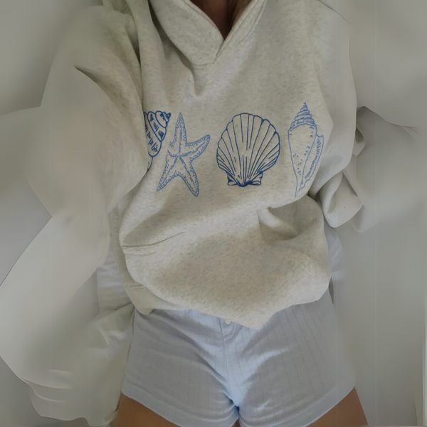Beach Vibes Seashell Hoodie