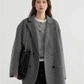 Women’s Wool Blend Double-Breasted Retro Coat – Elegant Office Lady Winter Outerwear