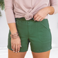 Women’s Slim Fit Twill Shorts – Pull-On Comfort, 4-Way Stretch
