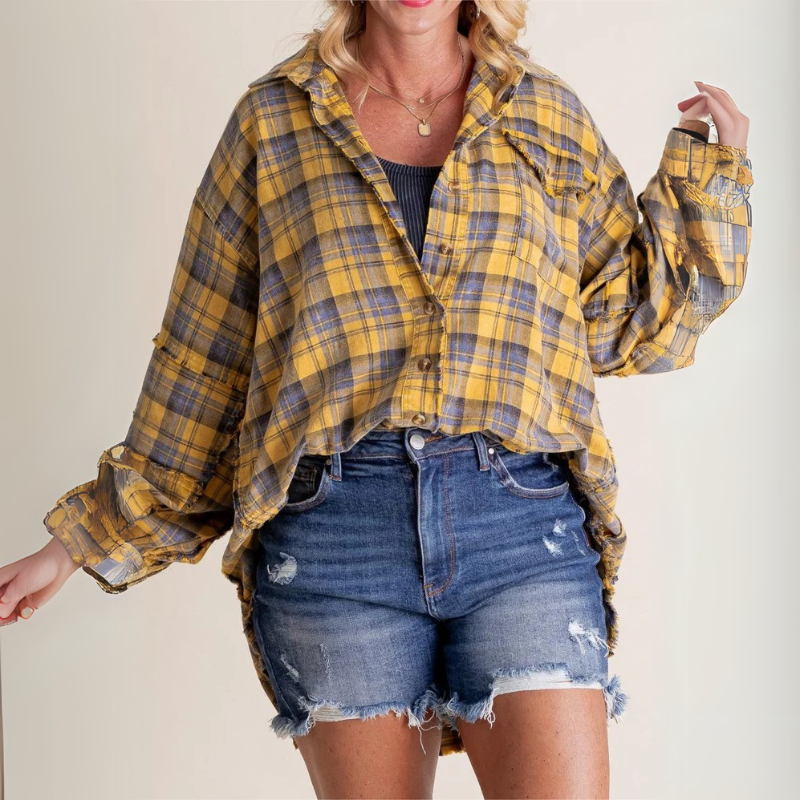 This Oversized Washed Shirt Jacket Is the Layering Piece Your Fit Needs