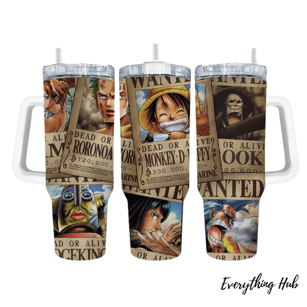 Straw Hut Pirate One Piece 40oz Tumbler