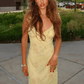 Women’s Floral Print Plunge Maxi Dress – Sexy Backless Summer Vacation Outfit