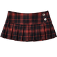 Vintage Korean Plaid Mini Skirt – Y2K Preppy Pleated Style for Women
