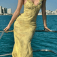 Women’s Floral Print Plunge Maxi Dress – Sexy Backless Summer Vacation Outfit