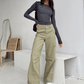 Women’s Casual Long Sleeve Slim Fit T-Shirt – Stretch Cotton Streetwear Top