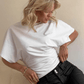 Women’s Solid Gray Cropped T-Shirt – Casual Streetwear Summer Top