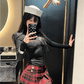 Vintage Korean Plaid Mini Skirt – Y2K Preppy Pleated Style for Women