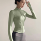 Women’s Quick-Dry Sun Protection Sports Jacket – Slim Fit Yoga Running Fitness Zip Cardigan
