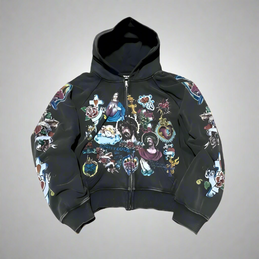 Rise King Faith Hoodie – Bold, Spiritual, and Street-Ready