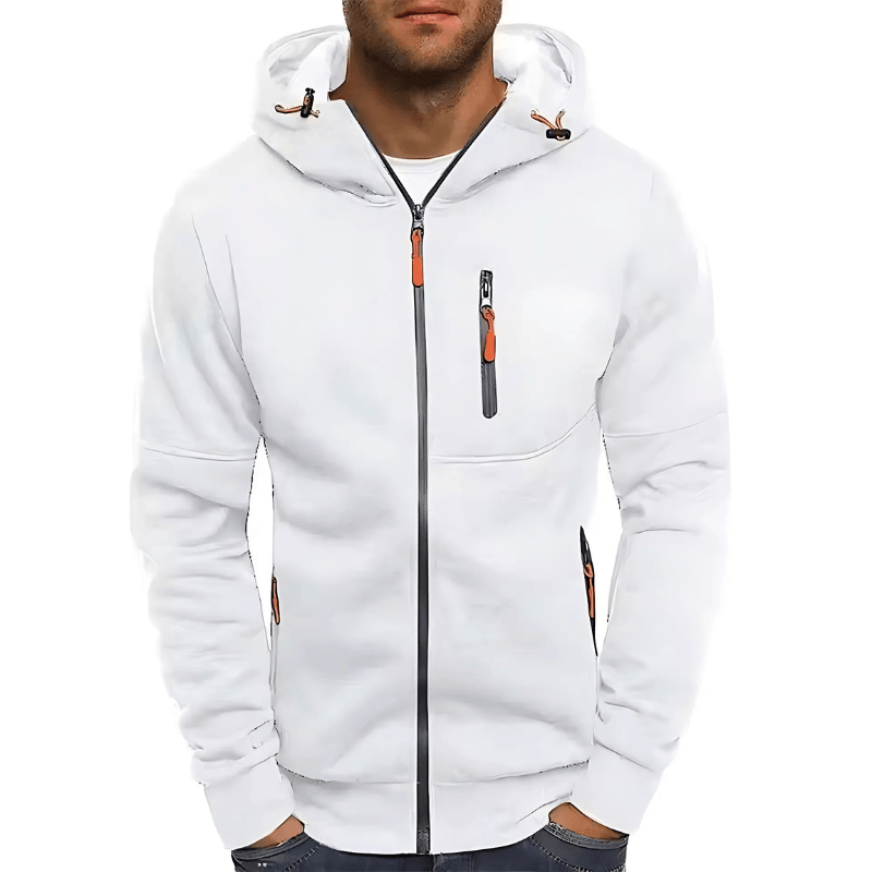 Men's Slim Fit Zipper Hoodie – Long Sleeve Casual Sportswear Jacket