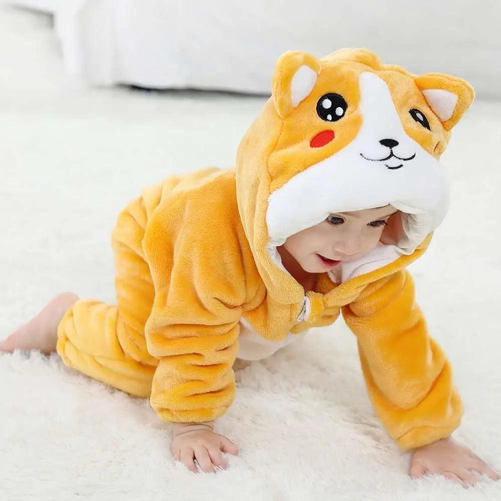 BABY ROMPERS WINTER COSTUME FLANNEL FOR GIRL BOY