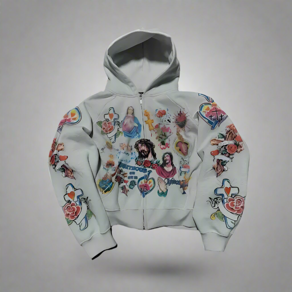Rise King Faith Hoodie – Bold, Spiritual, and Street-Ready