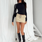 Women’s Casual Long Sleeve Slim Fit T-Shirt – Stretch Cotton Streetwear Top