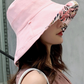 Women’s Double-Sided Bucket Hat – Wide Brim Sun Protection Fisherman Hat for All Seasons