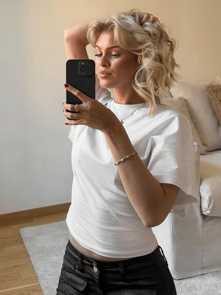 Women’s Solid Gray Cropped T-Shirt – Casual Streetwear Summer Top