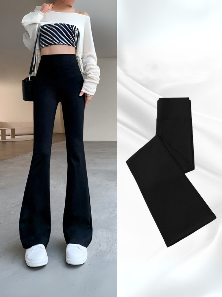 Women’s Flare Pants – High Waist Booty Lift Leggings for Casual Streetwear & Fashion Outfits