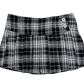 Vintage Korean Plaid Mini Skirt – Y2K Preppy Pleated Style for Women