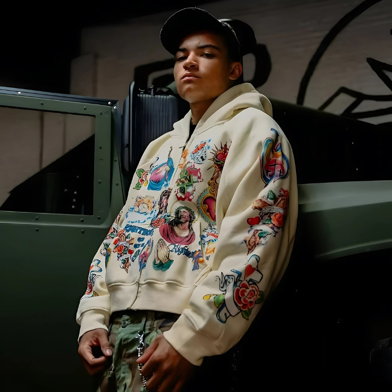 Rise King Faith Hoodie – Bold, Spiritual, and Street-Ready