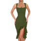 Ruffle Mesh Bodycon Party Dress