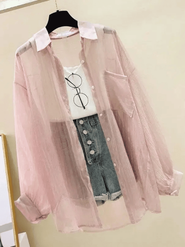 Summer Chiffon Sunscreen Blouse