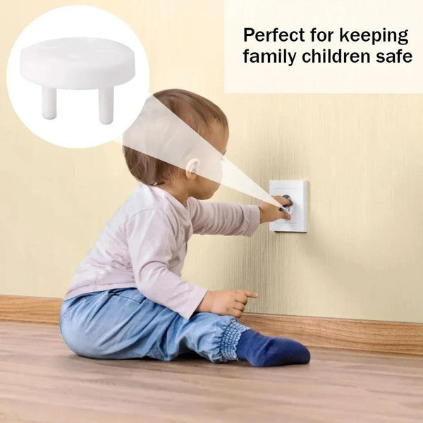 WHITE ELECTRICAL SAFETY SOCKET PROTECTIVE COVER BABY