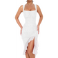 Ruffle Mesh Bodycon Party Dress