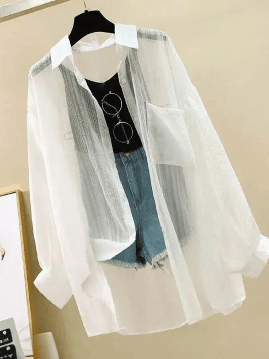 Summer Chiffon Sunscreen Blouse
