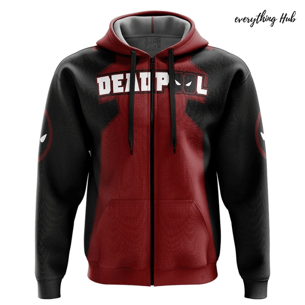 Marvel Deadpool Zip Up Hoodie